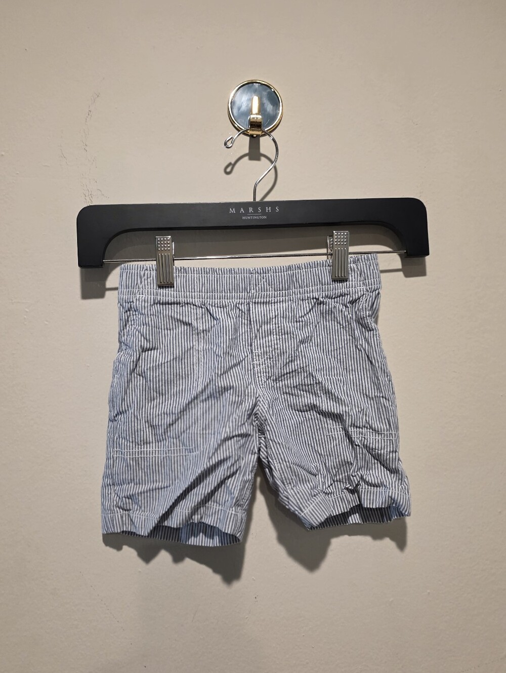 Carter's Toddler Boy Blue & White Seersucker Pull-On Shorts Size 3T